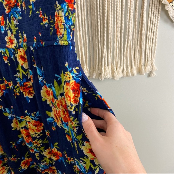 BOG Collective Smocked Floral Square Neck Puff Sleeve Dress - Picture 6 of 16